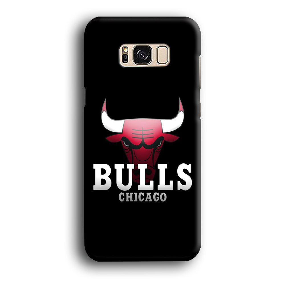 NBA Chicago Bulls Basketball 002 Samsung Galaxy S8 Case-Plastic / Full Wrap (3D Case)-Xtracase