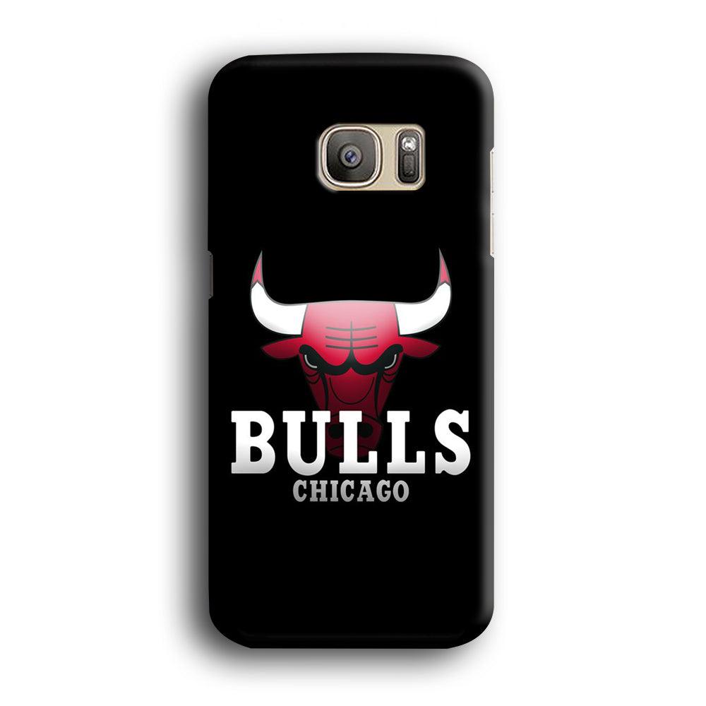 NBA Chicago Bulls Basketball 002 Samsung Galaxy S7 Edge Case-Plastic / Full Wrap (3D Case)-Xtracase