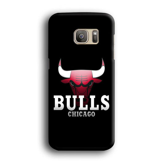 NBA Chicago Bulls Basketball 002 Samsung Galaxy S7 Edge Case-Plastic / Full Wrap (3D Case)-Xtracase