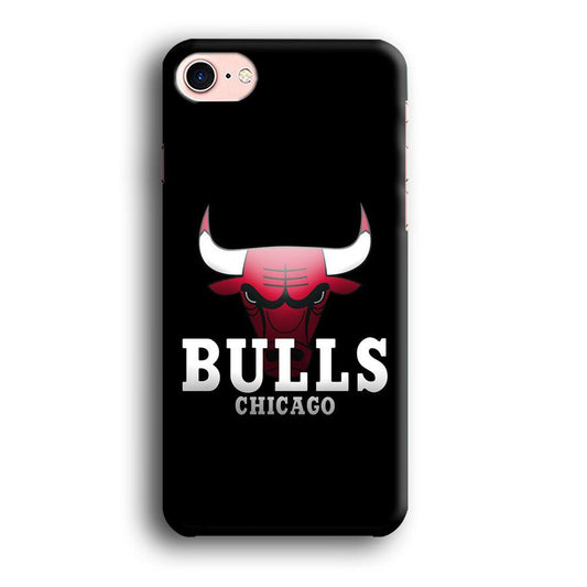 NBA Chicago Bulls Basketball 002 iPhone 8 Case-Plastic / Full Wrap (3D Case)-Xtracase