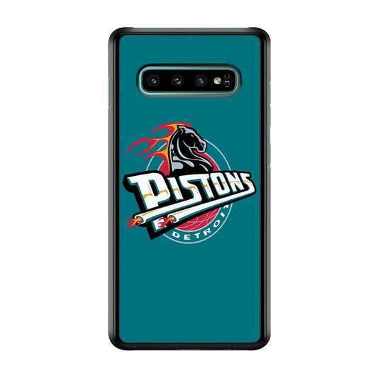 NBA Detroit Pistons Basketball 001 Samsung Galaxy S10 Case-Plastic / Full Wrap (3D Case)-Xtracase