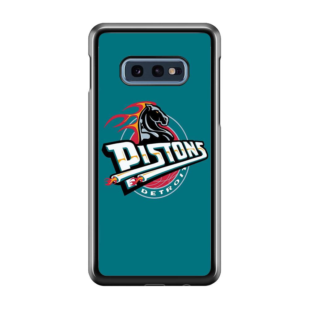 NBA Detroit Pistons Basketball 001 Samsung Galaxy S10E Case-Plastic / Full Wrap (3D Case)-Xtracase