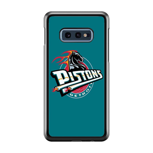 NBA Detroit Pistons Basketball 001 Samsung Galaxy S10E Case-Plastic / Full Wrap (3D Case)-Xtracase