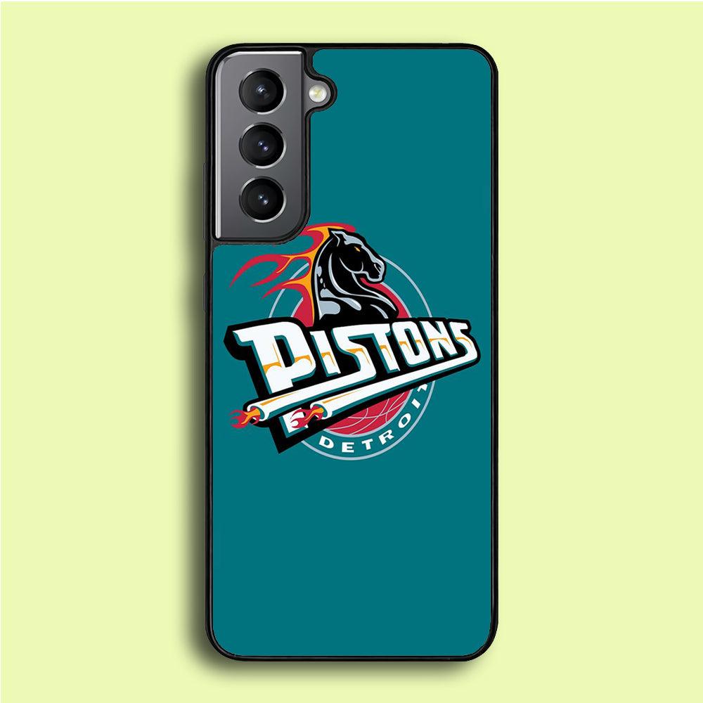 NBA Detroit Pistons Basketball 001 Samsung Galaxy A16 Case-Rubber / White (2D Case)-Xtracase