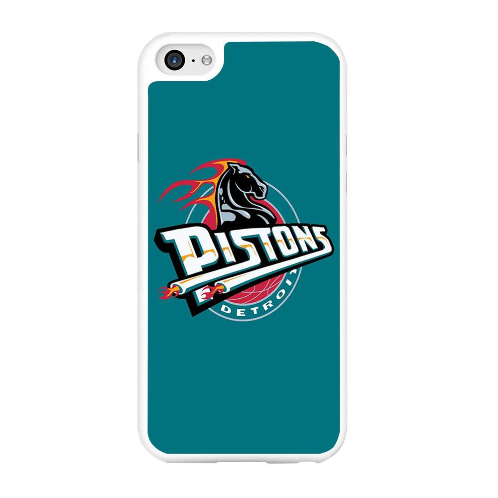 NBA Detroit Pistons Basketball 001 iPhone 6 | 6s Case-Rubber / White (2D Case)-Xtracase