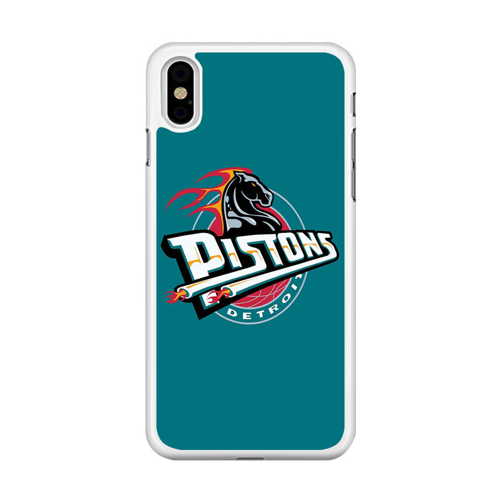 NBA Detroit Pistons Basketball 001 iPhone X Case
