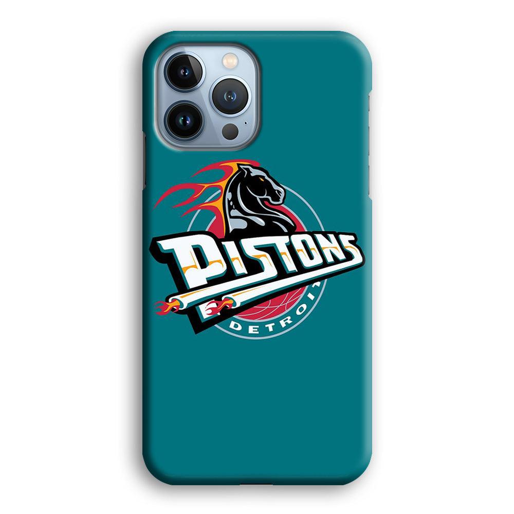 NBA Detroit Pistons Basketball 001 iPhone 13 Pro Case-Plastic / Full Wrap (3D Case)-Xtracase