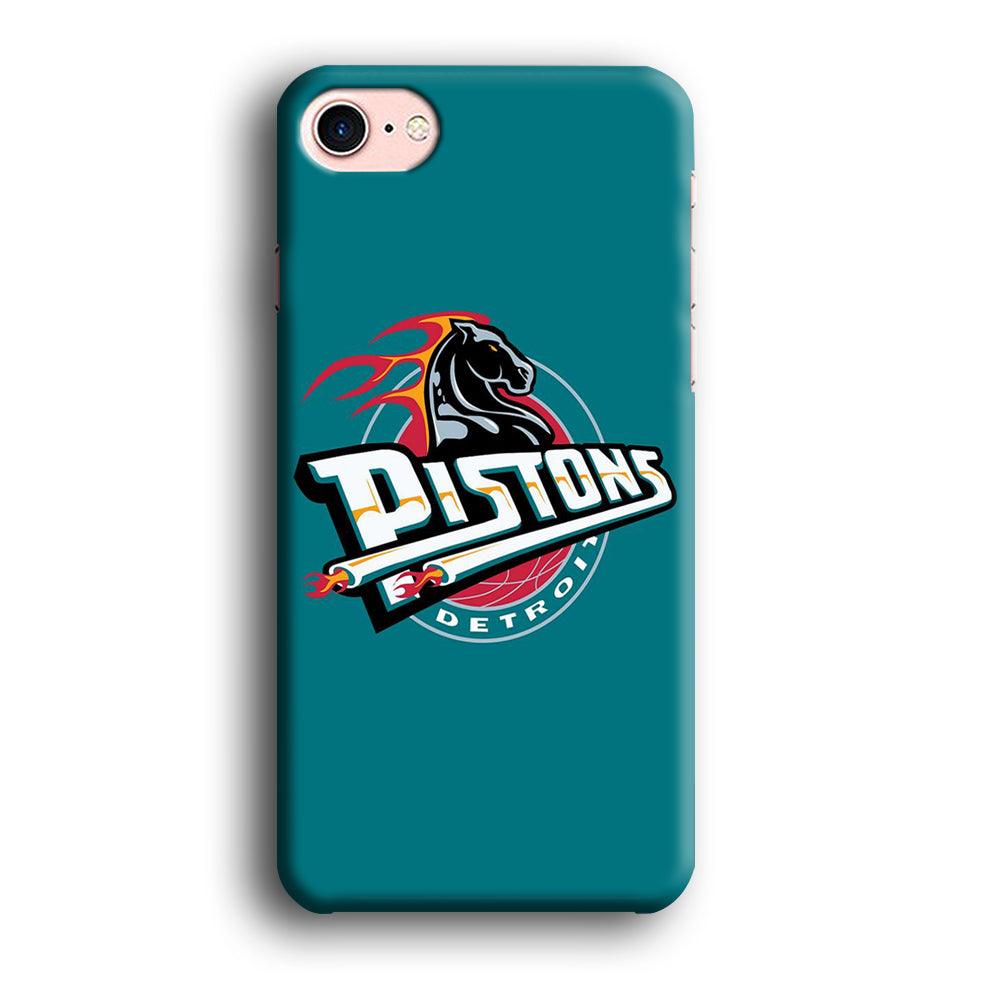 NBA Detroit Pistons Basketball 001 iPhone SE 2020 Case-Plastic / Full Wrap (3D Case)-Xtracase