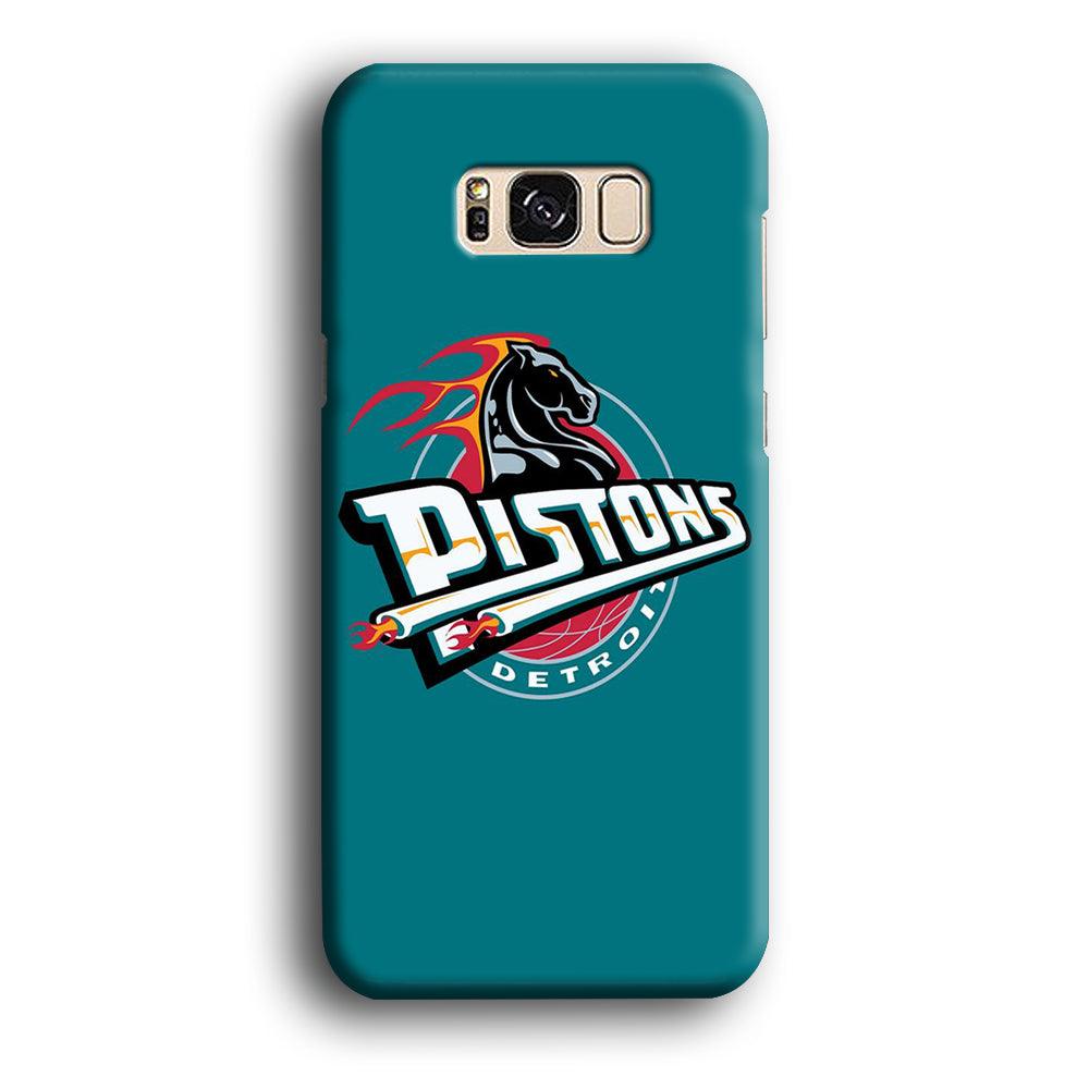 NBA Detroit Pistons Basketball 001 Samsung Galaxy S8 Plus Case-Plastic / Full Wrap (3D Case)-Xtracase
