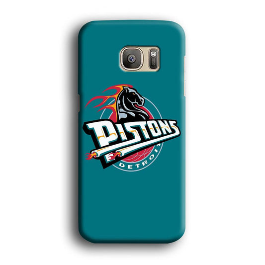 NBA Detroit Pistons Basketball 001 Samsung Galaxy S7 Edge Case-Plastic / Full Wrap (3D Case)-Xtracase