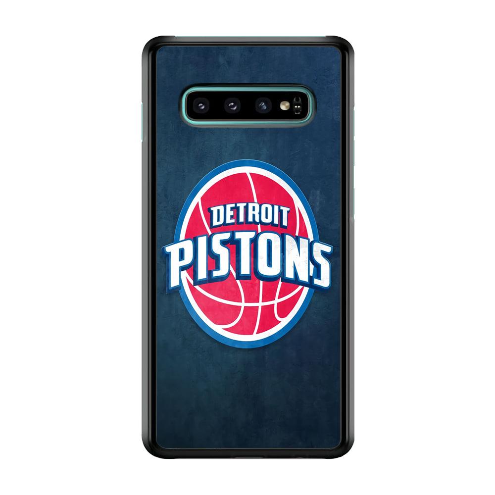 NBA Detroit Pistons Basketball 002 Samsung Galaxy S10 Case-Plastic / Full Wrap (3D Case)-Xtracase