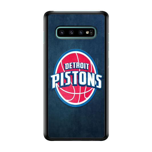 NBA Detroit Pistons Basketball 002 Samsung Galaxy S10 Case-Plastic / Full Wrap (3D Case)-Xtracase