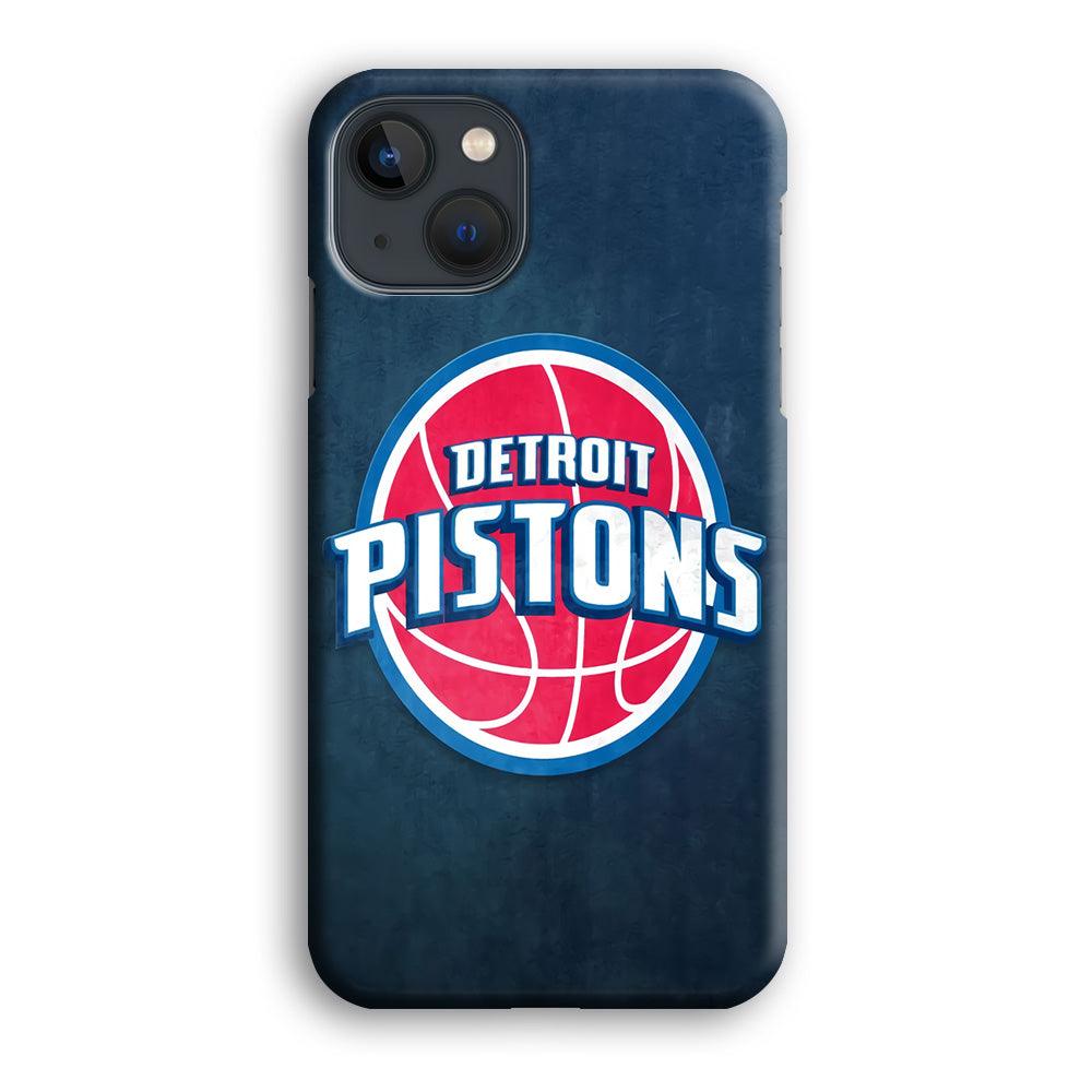 NBA Detroit Pistons Basketball 002 iPhone 13 Mini Case-Plastic / Full Wrap (3D Case)-Xtracase