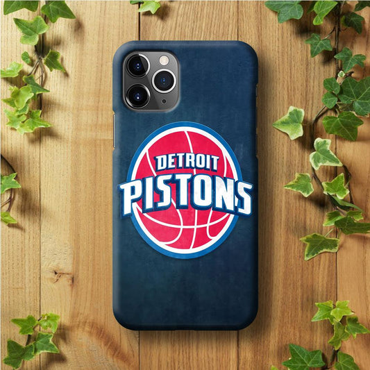 NBA Detroit Pistons Basketball 002 iPhone 11 Pro Max Case-Plastic / Full Wrap (3D Case)-Xtracase