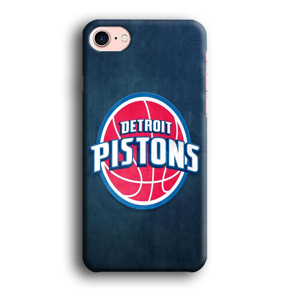 NBA Detroit Pistons Basketball 002 iPhone SE 2020 Case-Plastic / Full Wrap (3D Case)-Xtracase