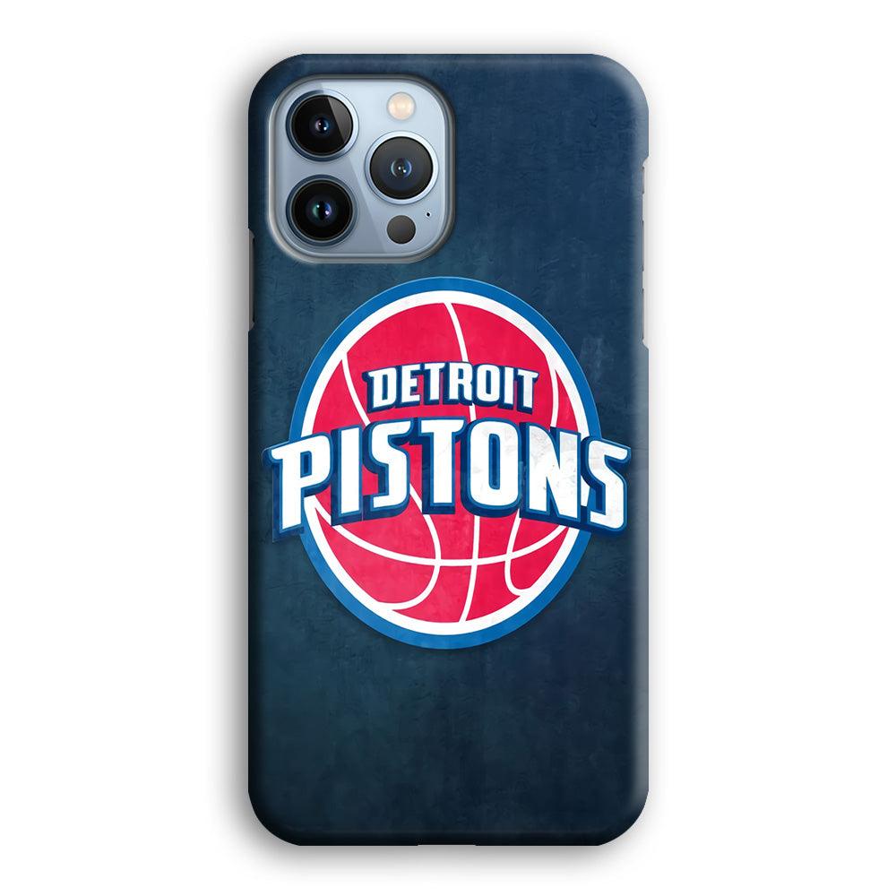 NBA Detroit Pistons Basketball 002 iPhone 13 Pro Case-Plastic / Full Wrap (3D Case)-Xtracase