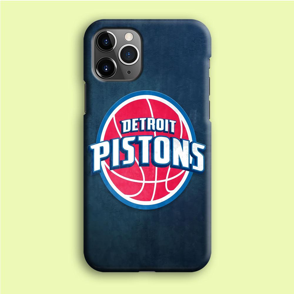 NBA Detroit Pistons Basketball 002 iPhone 12 Pro Max Case-Plastic / Full Wrap (3D Case)-Xtracase