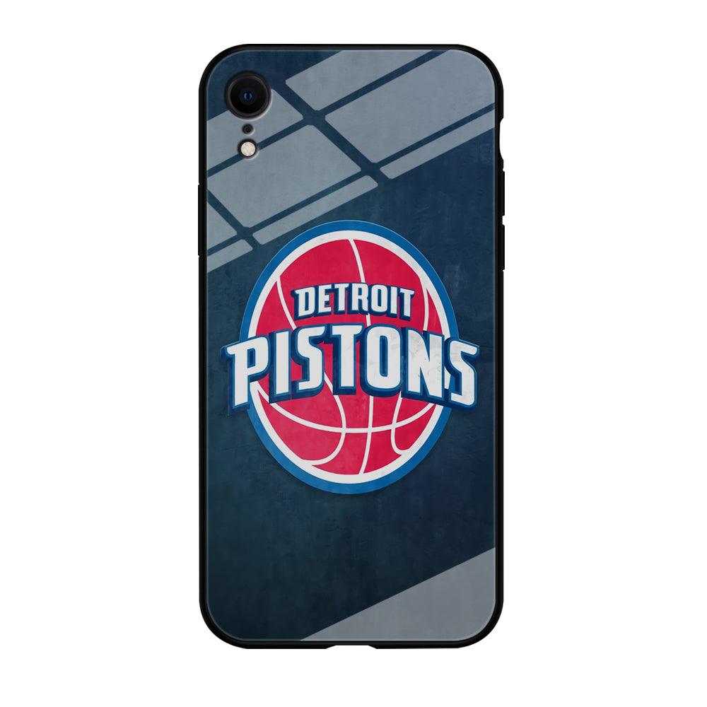 NBA Detroit Pistons Basketball 002 iPhone XR Case-Tempered Glass Case-Xtracase