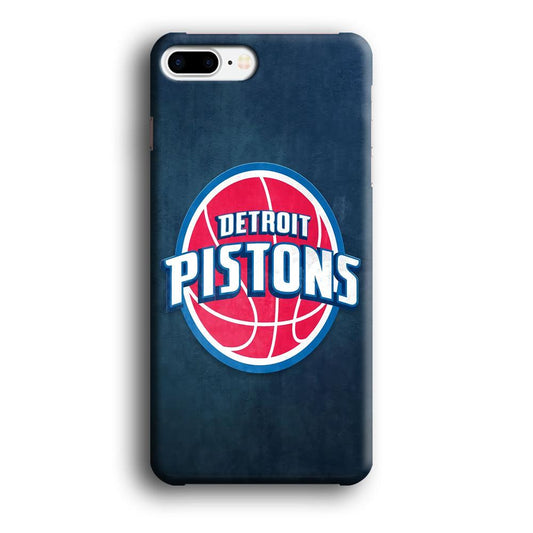 NBA Detroit Pistons Basketball 002 iPhone 8 Plus Case-Plastic / Full Wrap (3D Case)-Xtracase