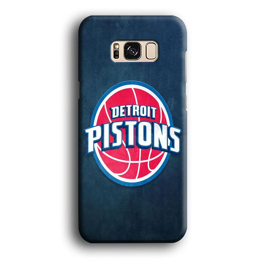 NBA Detroit Pistons Basketball 002 Samsung Galaxy S8 Case-Plastic / Full Wrap (3D Case)-Xtracase