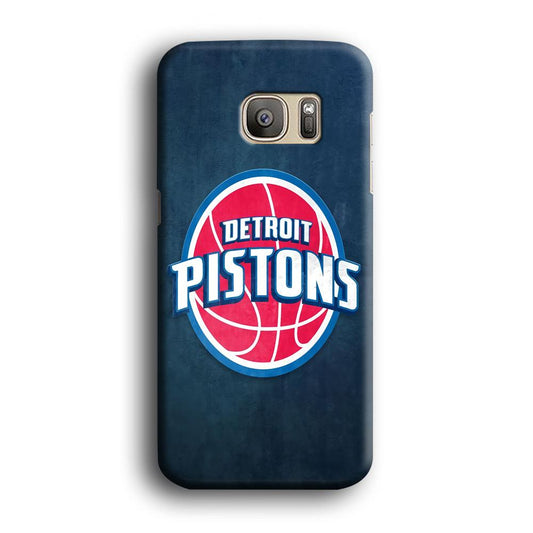 NBA Detroit Pistons Basketball 002 Samsung Galaxy S7 Edge Case-Plastic / Full Wrap (3D Case)-Xtracase
