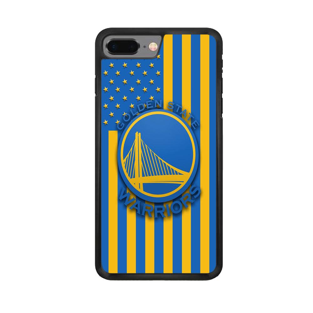 NBA Golden State Warriors Basketball 001 iPhone 7 Plus Case-Rubber / Black (2D Case)-Xtracase