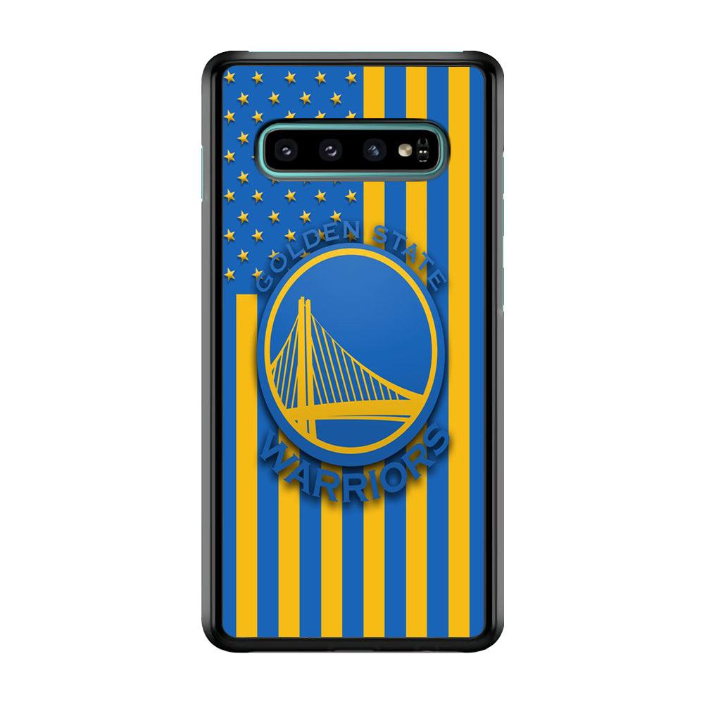 NBA Golden State Warriors Basketball 001 Samsung Galaxy S10 Case-Plastic / Full Wrap (3D Case)-Xtracase