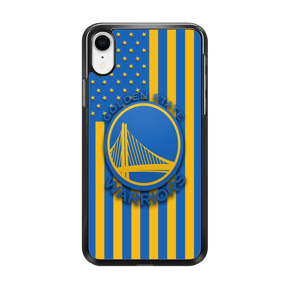 NBA Golden State Warriors Basketball 001 iPhone XR Case-Rubber / Black (2D Case)-Xtracase