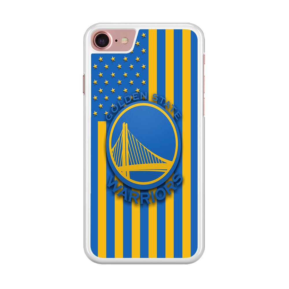 NBA Golden State Warriors Basketball 001 iPhone SE 2020 Case-Rubber / White (2D Case)-Xtracase