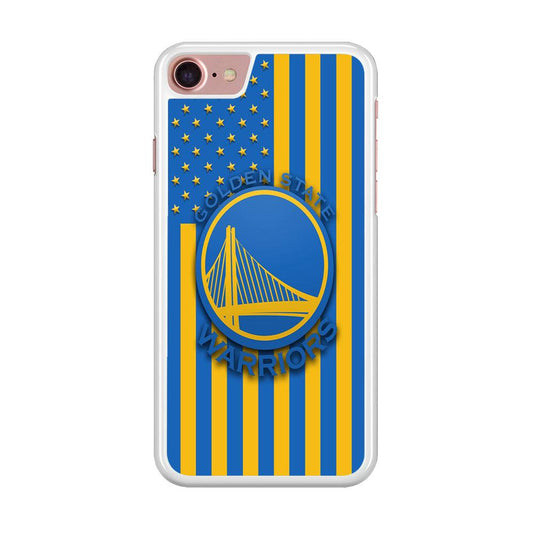 NBA Golden State Warriors Basketball 001 iPhone SE 2020 Case-Rubber / White (2D Case)-Xtracase