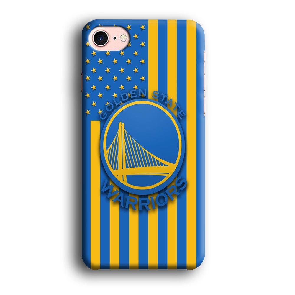 NBA Golden State Warriors Basketball 001 iPhone 8 Case-Plastic / Full Wrap (3D Case)-Xtracase