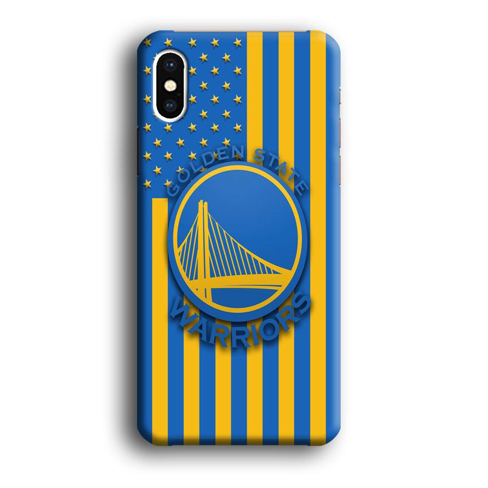 NBA Golden State Warriors Basketball 001 iPhone Xs Max Case-Plastic / Full Wrap (3D Case)-Xtracase