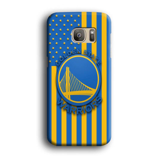 NBA Golden State Warriors Basketball 001 Samsung Galaxy S7 Edge Case-Plastic / Full Wrap (3D Case)-Xtracase
