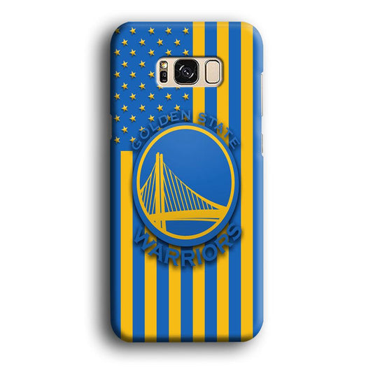 NBA Golden State Warriors Basketball 001 Samsung Galaxy S8 Case-Plastic / Full Wrap (3D Case)-Xtracase