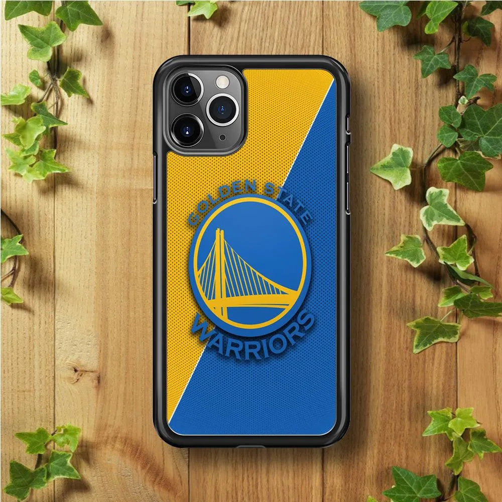NBA Golden State Warriors Basketball 002 iPhone 11 Pro Case-Rubber / Black (2D Case)-Xtracase