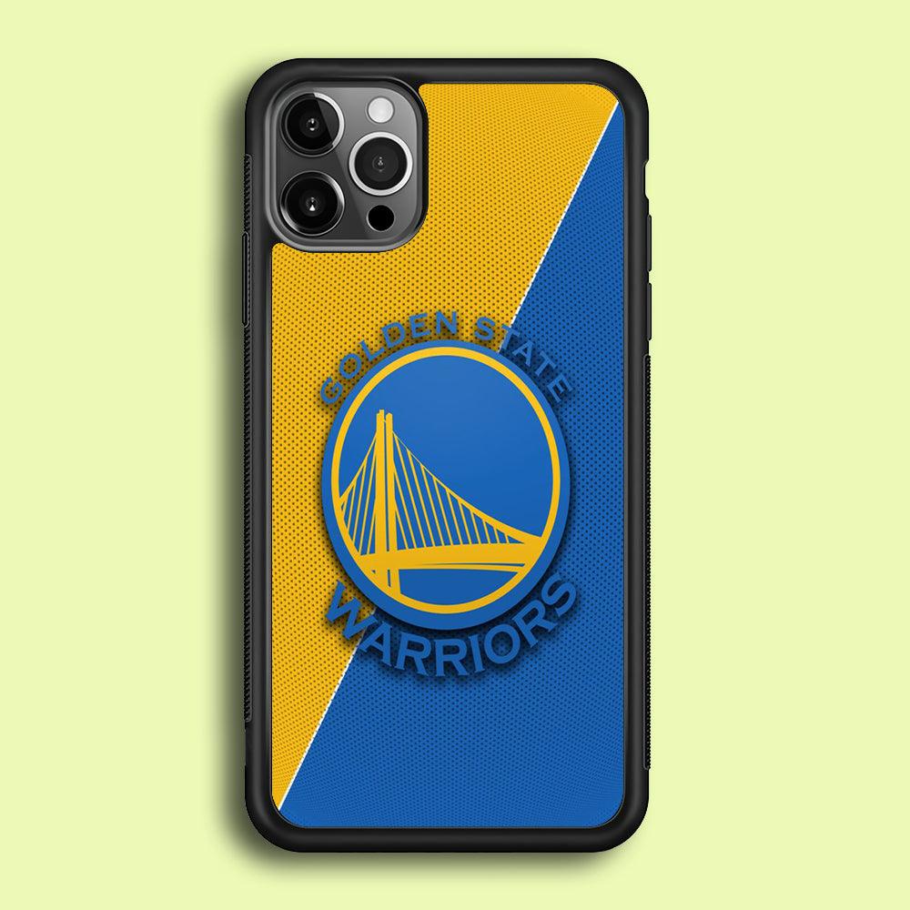 NBA Golden State Warriors Basketball 002 iPhone 12 Pro Max Case-Rubber / Black (2D Case)-Xtracase