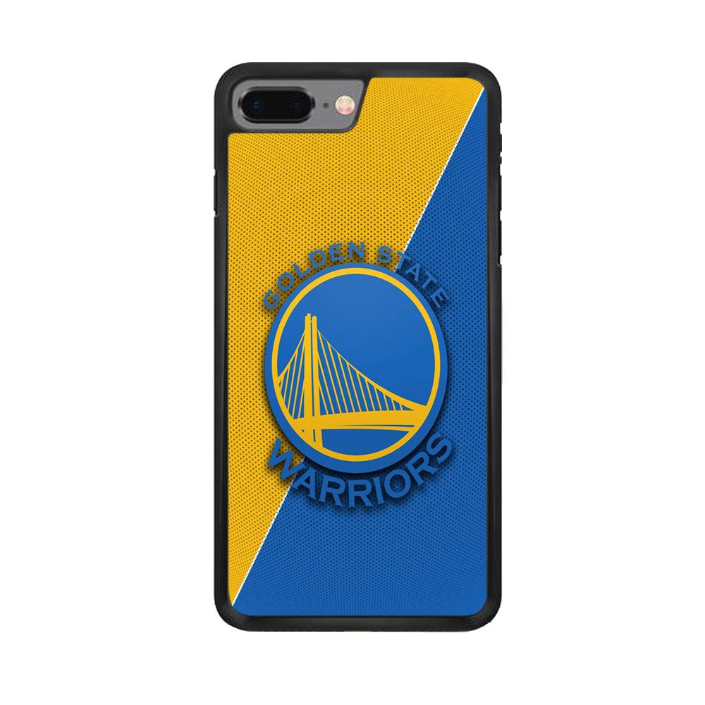NBA Golden State Warriors Basketball 002 iPhone 8 Plus Case-Rubber / Black (2D Case)-Xtracase