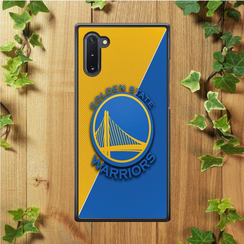 NBA Golden State Warriors Basketball 002 Samsung Galaxy Note 10 Case-Rubber / White (2D Case)-Xtracase