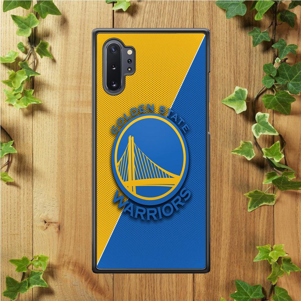 NBA Golden State Warriors Basketball 002 Samsung Galaxy Note 10 Plus Case-Rubber / White (2D Case)-Xtracase