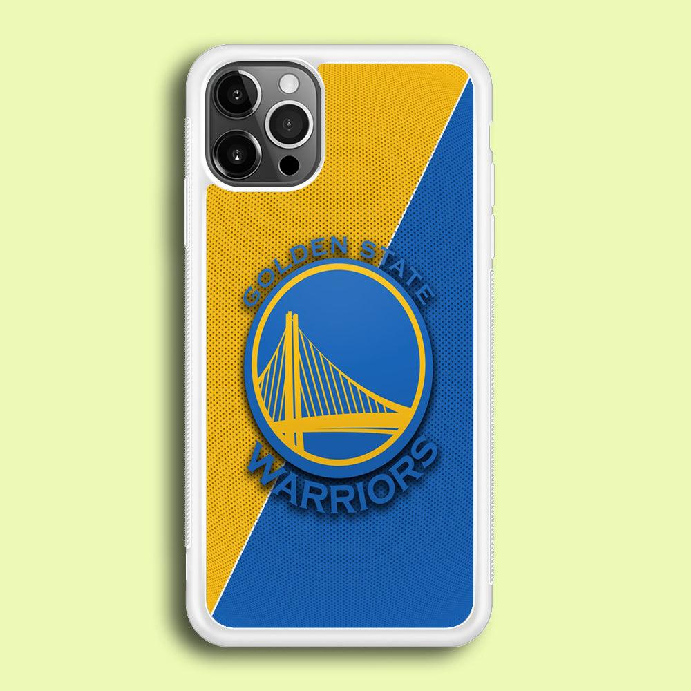 NBA Golden State Warriors Basketball 002 iPhone 12 Pro Max Case-Rubber / White (2D Case)-Xtracase