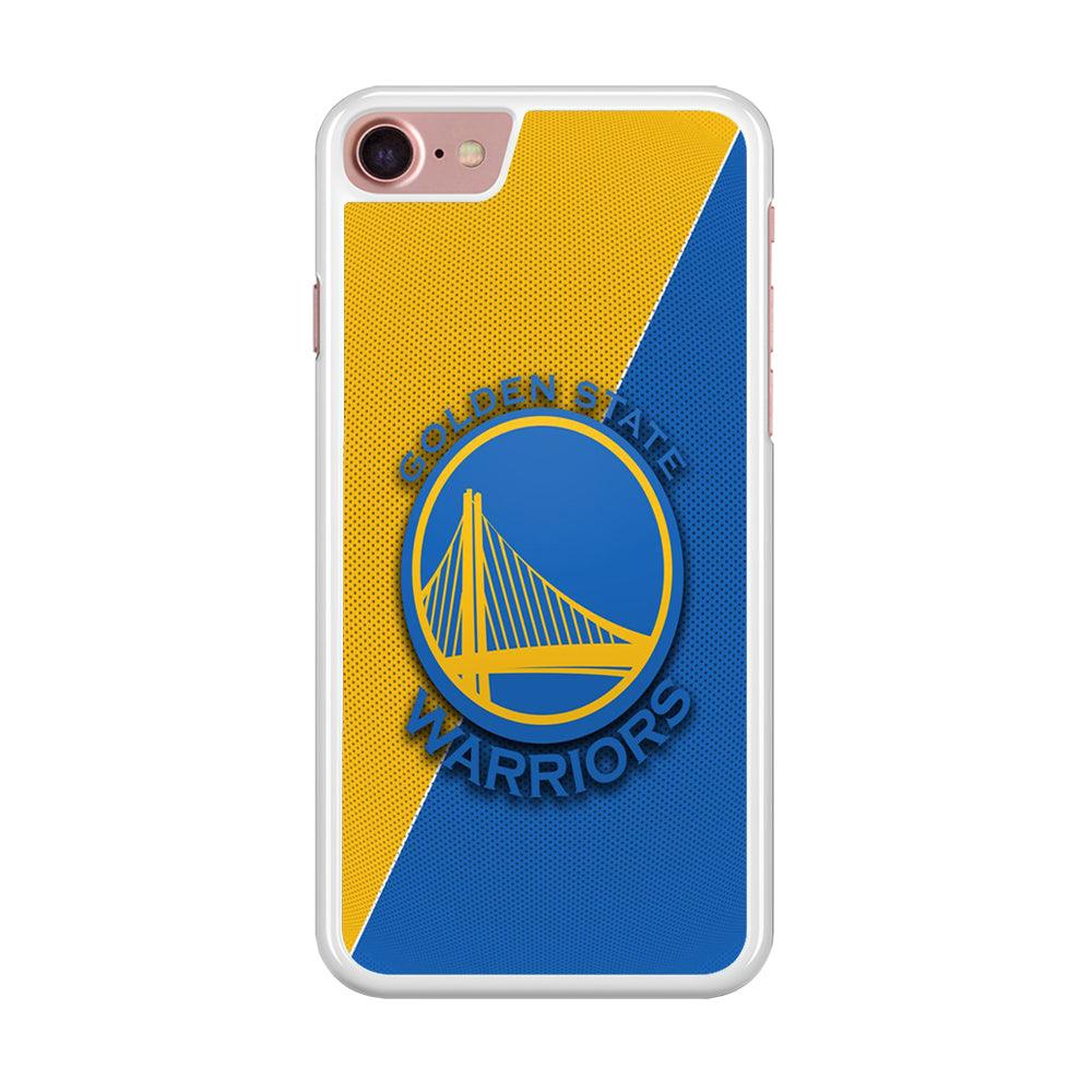 NBA Golden State Warriors Basketball 002 iPhone SE 2020 Case-Rubber / White (2D Case)-Xtracase