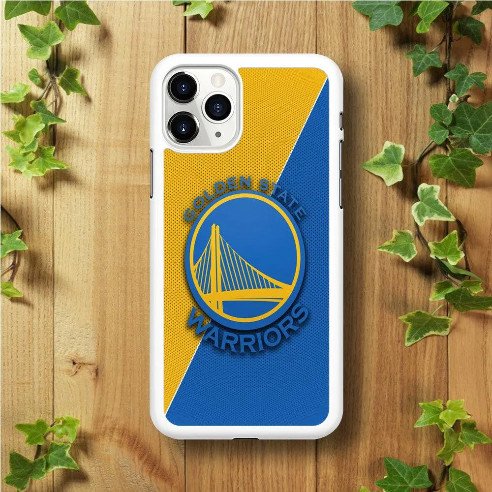 NBA Golden State Warriors Basketball 002 iPhone 11 Pro Case-Rubber / White (2D Case)-Xtracase