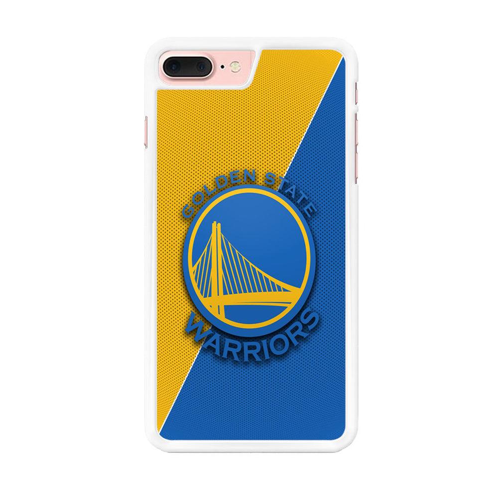 NBA Golden State Warriors Basketball 002 iPhone 8 Plus Case-Rubber / White (2D Case)-Xtracase