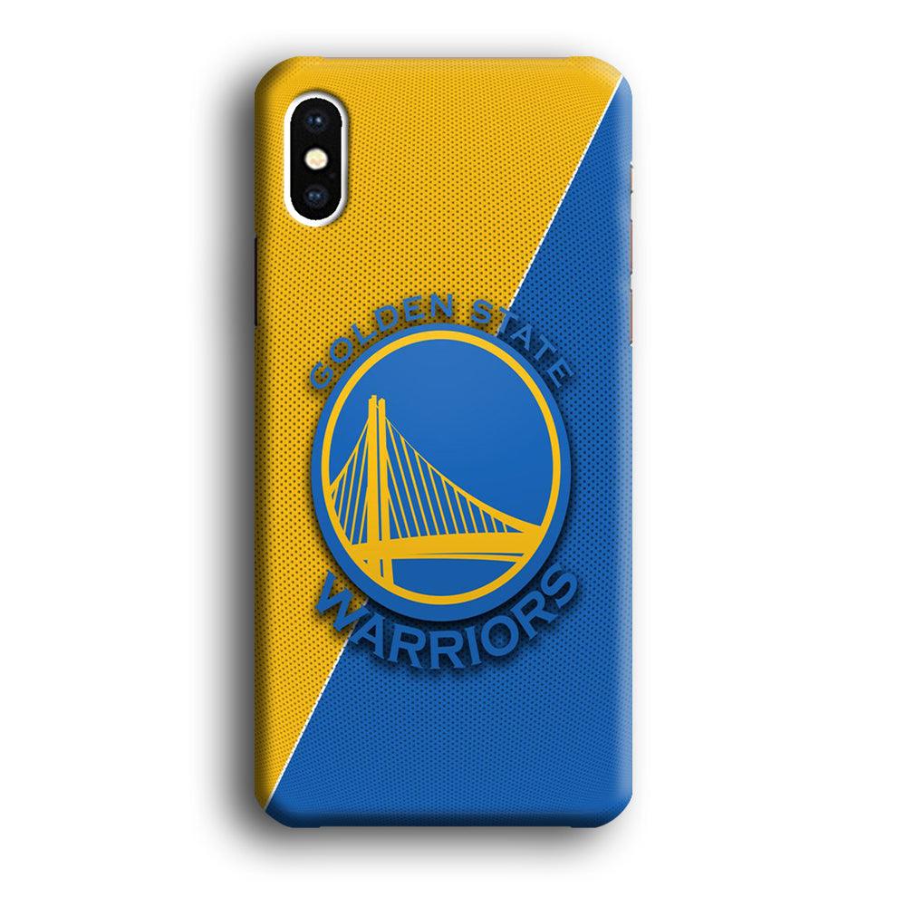 NBA Golden State Warriors Basketball 002 iPhone X Case-Plastic / Full Wrap (3D Case)-Xtracase