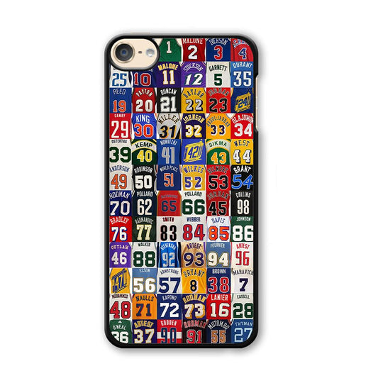 NBA Jersey Number Legends iPod Touch 6 Case-Plastic / Black (2D Case)-Xtracase