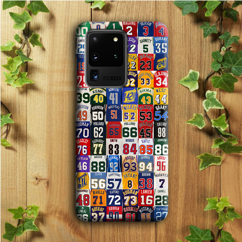 NBA Jersey Number Legends  Samsung Galaxy S20 Ultra Case