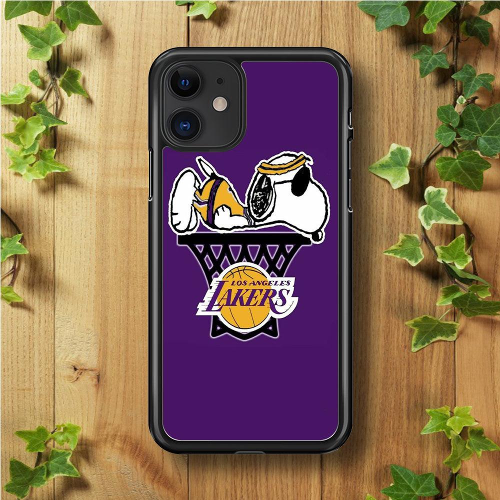 NBA Lakers Snoopy Basketball iPhone 11 Case-Xtracase