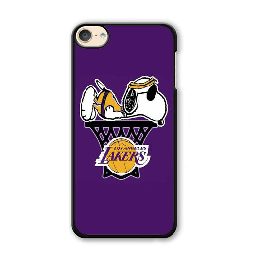 NBA Lakers Snoopy Basketball iPod Touch 6 Case-Plastic / Full Wrap (3D Case)-Xtracase