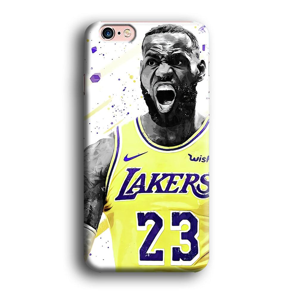 NBA Lebron James Los Angeles iPhone 6 | 6s Case-Plastic / Full Wrap (3D Case)-Xtracase