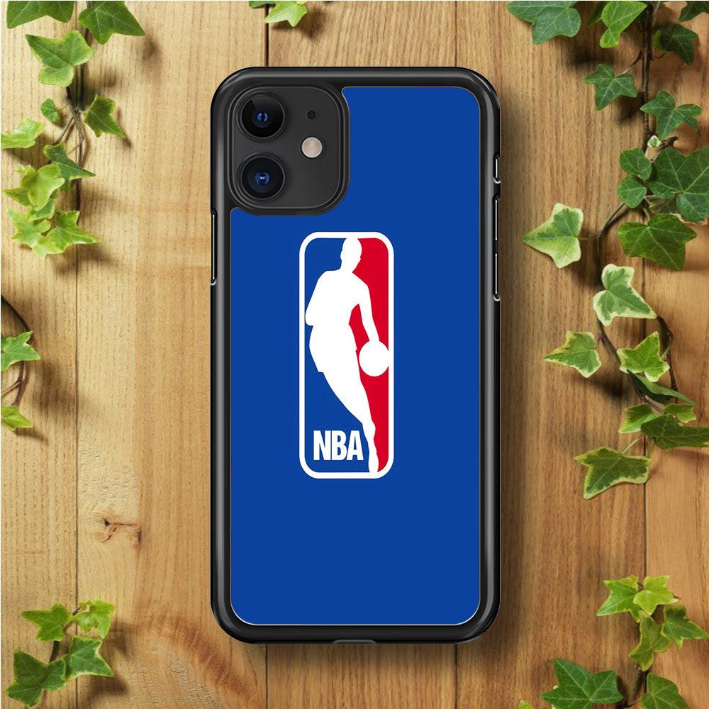 NBA Logo iPhone 11 Case-Rubber / Black (2D Case)-Xtracase
